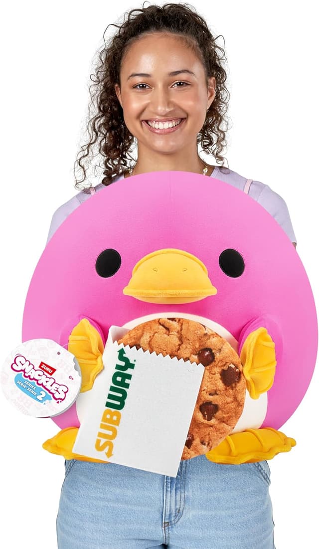 Detalle de Snackles Series 2 Platypus (Subway, Cookie) Peluche souple et câlin 35 cm