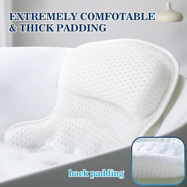 Thumbnail 2 de Bath Pillow Bathtub Pillow Neck and Back Support