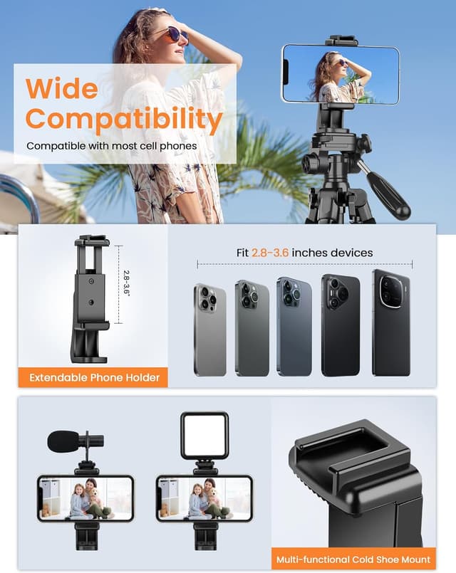 Detalle 1 de JOILCAN Kamera Stativ 190 cm für Smartphone