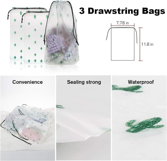 Detalle 2 de Large Packing Cubes 12PCS Suitcase Organiser Bags