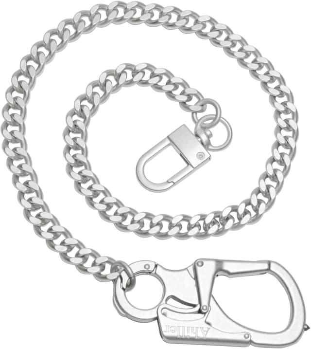 Thumbnail 6 de Ahiller Geldbörsenkette mit Verschluss – Biker-Jeanskette & Schlüsselkette mit Doppelschloss-Design