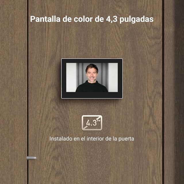 Detalle de EZVIZ CP2: Mirilla Digital Inalámbrica 1080P con Pantalla 📹