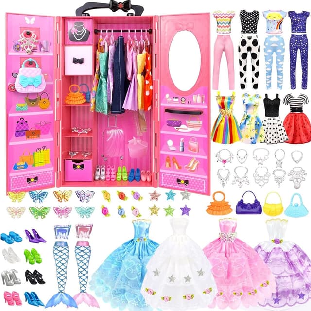 Imagen de Puppenoutfit 11,5 Zoll Kleiderschrank Set en OfertitasTOP
