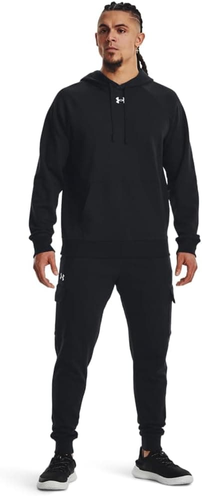 Detalle de Under Armour Men’s UA Rival Fleece Hoodie Shirt (Black)