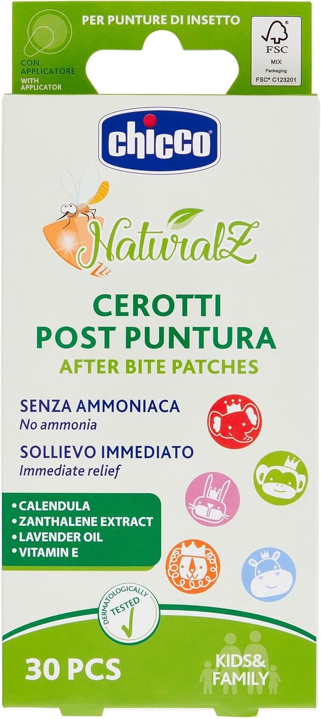 Detalle de Chicco Pansements après piqûres NaturalsZ – pansements anti-démangeaisons avec calendula, dès 3 ans+