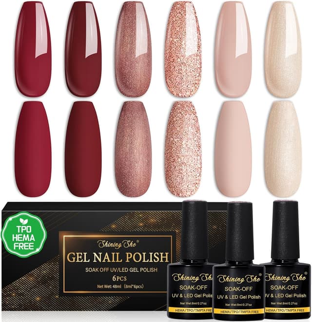 Imagen de Shining She Smalto Semipermanente 8 ml per unghie 🎨 en OfertitasTOP