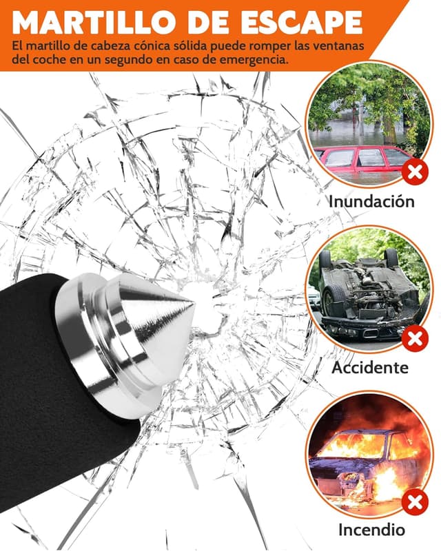 Thumbnail 4 de Tevlaphee Antirrobo Coche Bloqueo Volante Universal