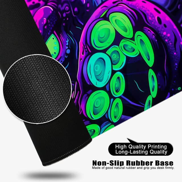 Detalle 2 de WYDUCVI Octopus Large Gaming Mouse Mat (Ocean) – XL desk mat 31.5x11.8x0.12 inch