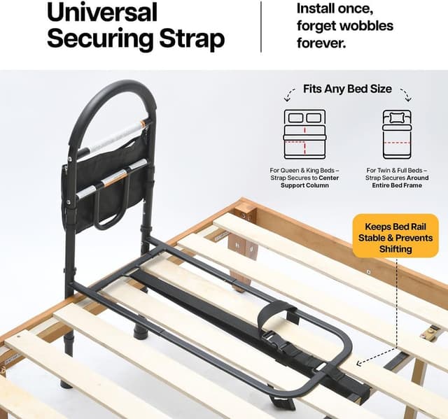 Thumbnail 4 de Medical King Bed Rails 2-Height Adjustable