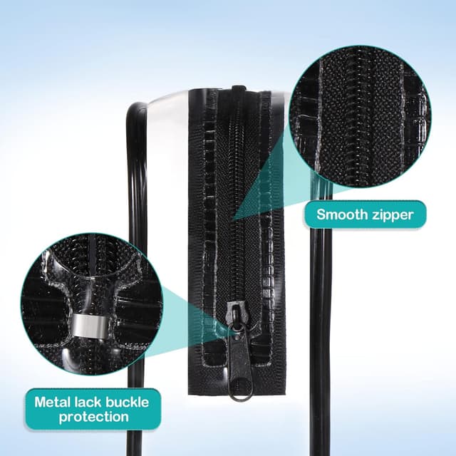 Detalle 2 de Oderra Kulturbeutel Transparent (2er-Set) – TSA-geprüftes durchsichtiges Reiseetui für Handgepäck