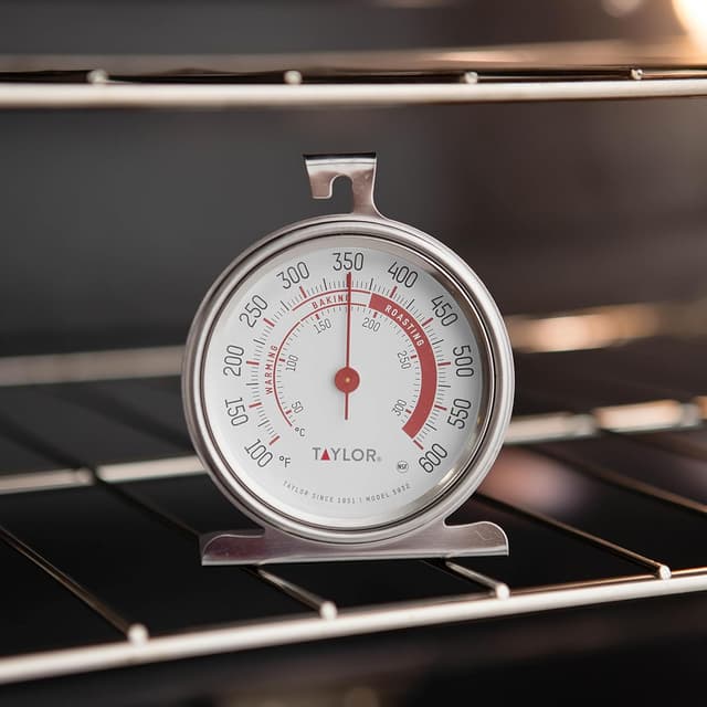 Detalle de Taylor Precision Products Large Dial Thermometer (Silver) — Extra-Large Oven Dial