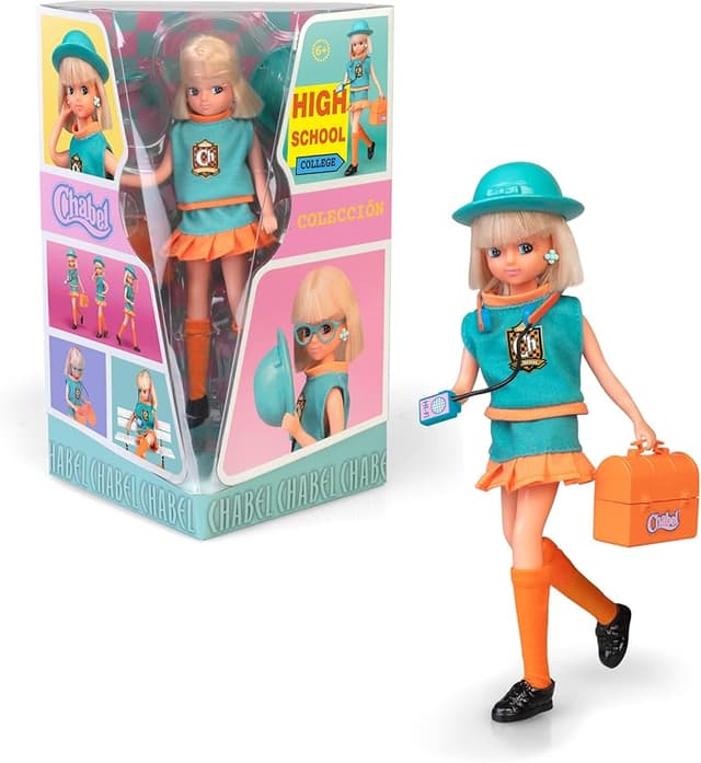 Imagen de Chabel High School Muñeca 1989 con Uniforme y Accesorios en OfertitasTOP