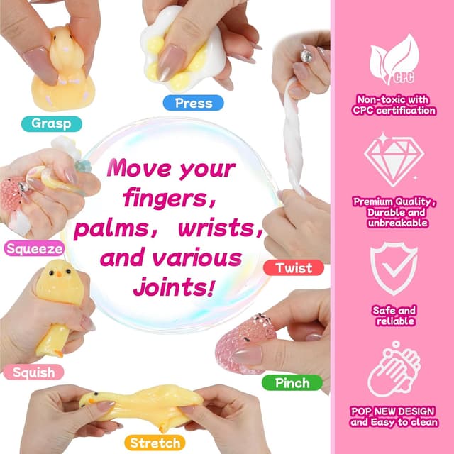 Thumbnail 4 de 10 Pack Taba Squishy Toys Kit with Toy Box