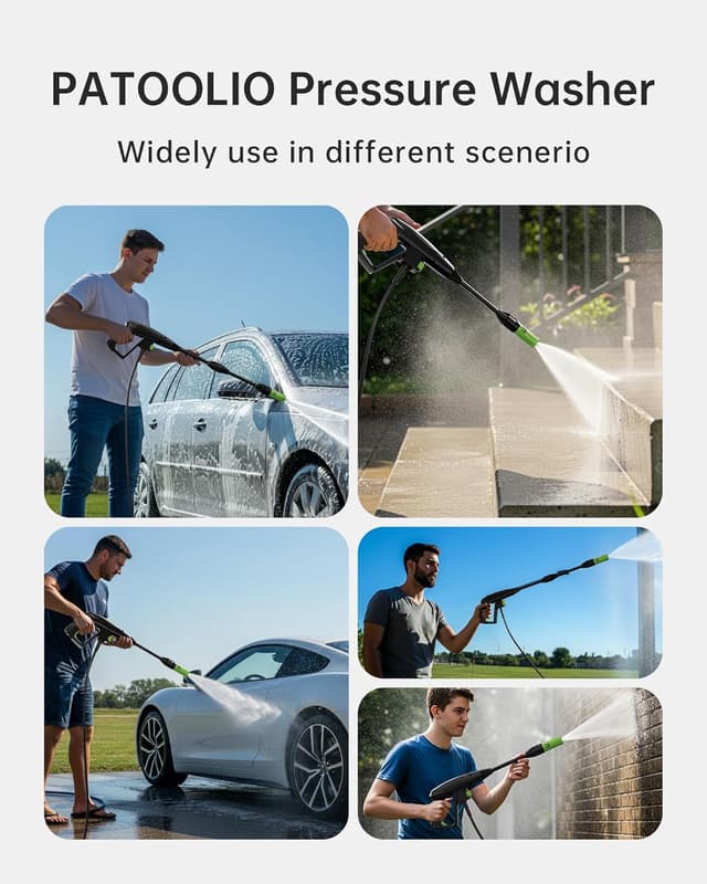 Thumbnail 5 de PATOOLIO Pressure Washer 135Bar 360L/H 💧