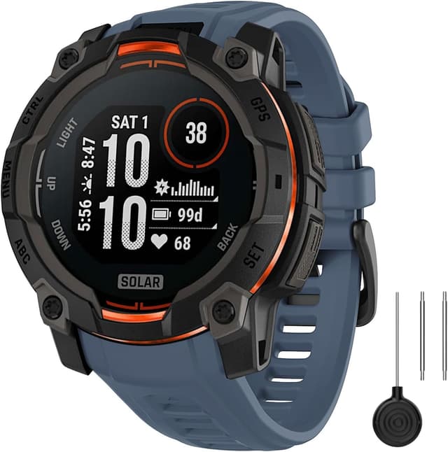 Detalle de MoKo Instinct 3 rubber sport strap 45mm