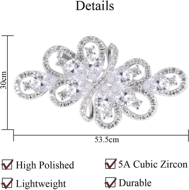 Thumbnail 1 de Deyanse Silber Brosche Damen 5,35 cm