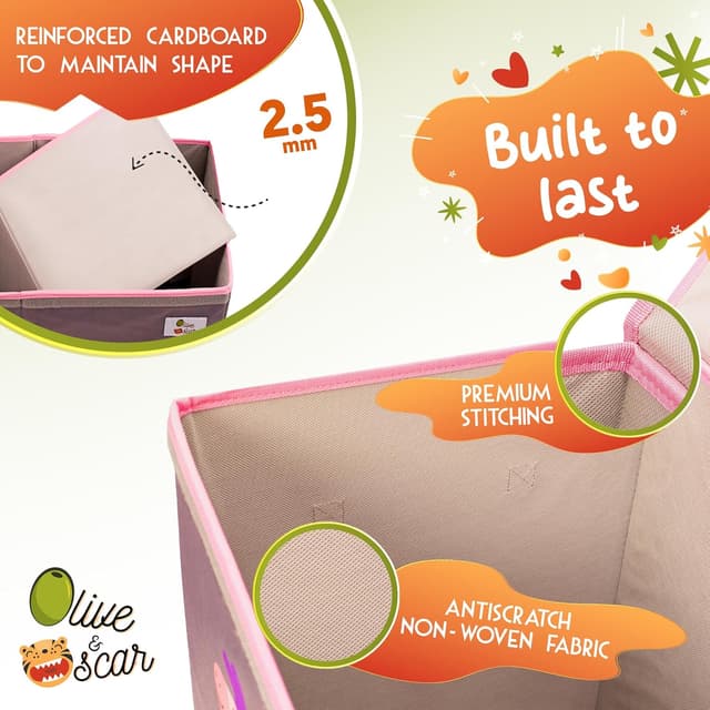 Thumbnail 5 de OLIVE&OSCAR 80L Toy Box Pink Unicorn