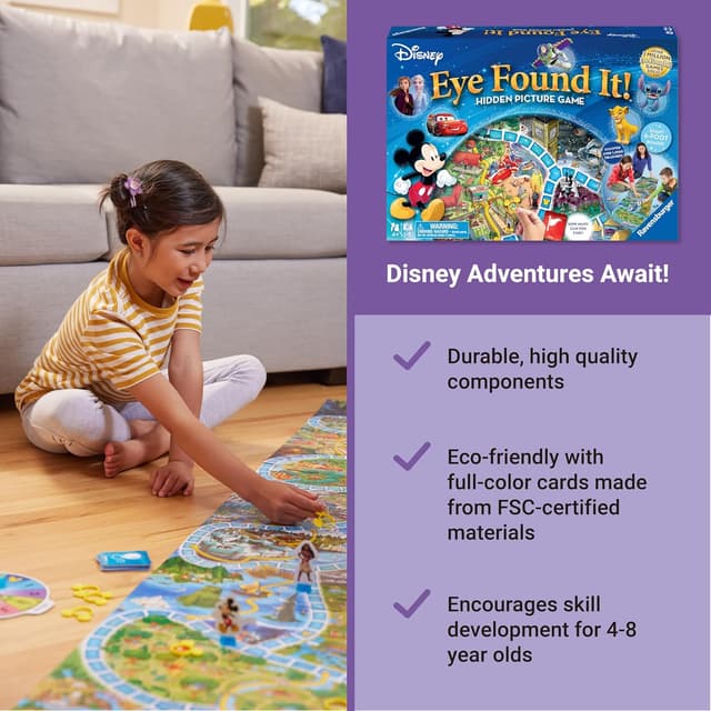 Detalle 2 de Ravensburger Disney Eye Found It game 15-min