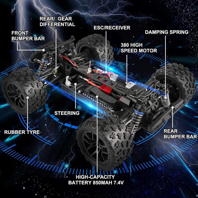 Thumbnail 4 de HAIBOXING 4WD Ferngesteuertes Auto 1:18 Hochgeschwindigkeits Monstertruck