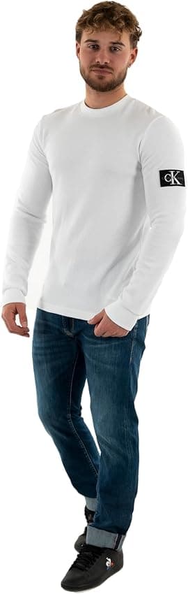 Imagen de Calvin Klein Camiseta Manga Larga Hombre Badge Waffle en OfertitasTOP