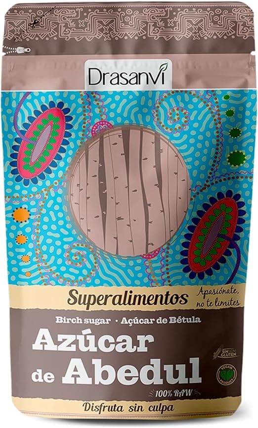 Imagen de Drasanvi Azúcar de Abedul Puro 🌿 Xilitol Bajo en Calorías 300 g en OfertitasTOP