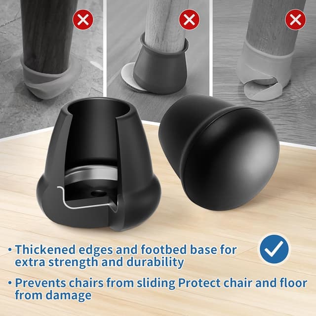 Detalle 2 de RCHYFEED 24-piece silicone chair leg caps