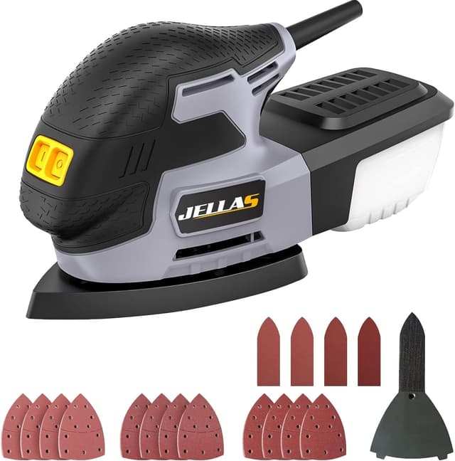 Imagen de Jellas JD2442 220W Detail Mouse Sander en OfertitasTOP