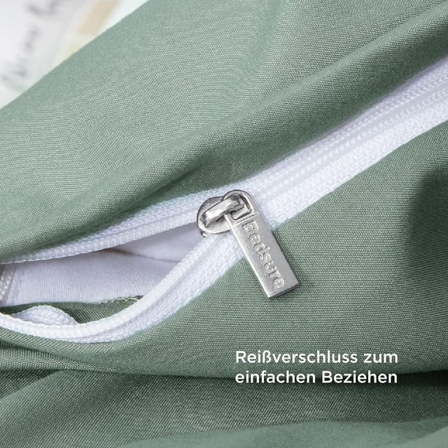 Thumbnail 4 de BEDSURE Bettwäsche 135x200 4‑teilig Salbeigrün