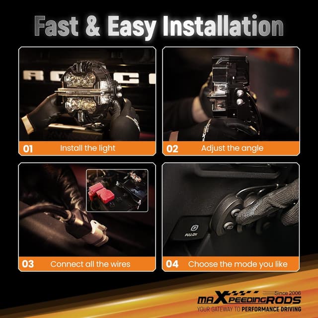 Detalle de maXpeedingrods 5-inch 178W LED Off-Road Lights