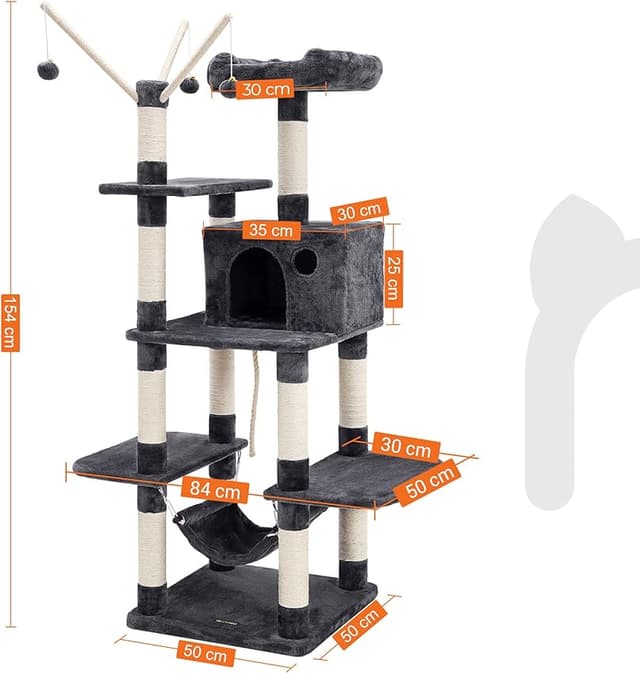 Detalle de FEANDREA PCT86G Árbol para Gatos 1 unidad