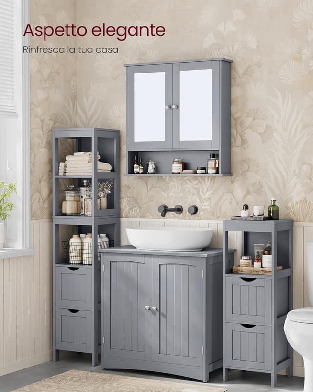 Thumbnail 5 de VASAGLE Mobile Sottolavabo 40 x 70 x 70 cm