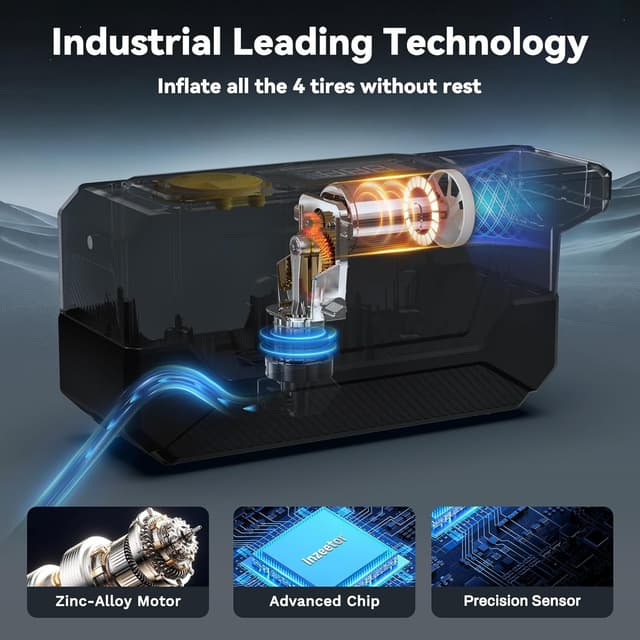 Detalle de Inzeetor 150 PSI Tire Inflator