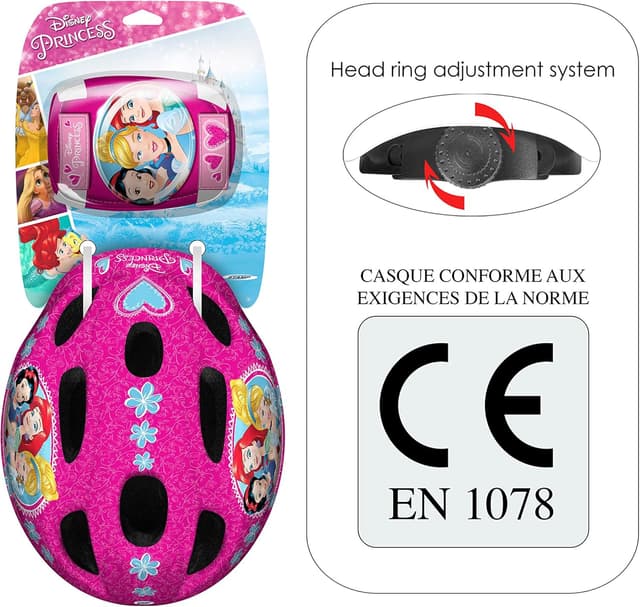 Detalle de Stamp K887507 set di protezioni per bicicletta da ragazza rosa