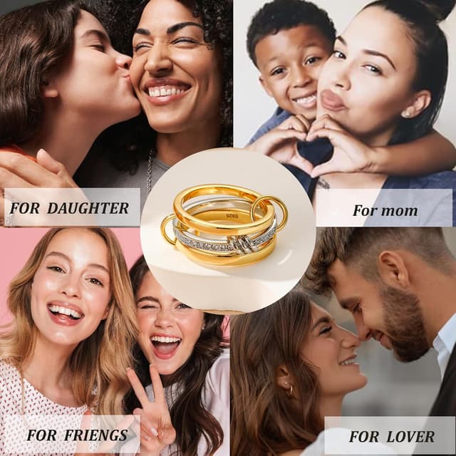 Detalle 2 de Rajputana Sterling Silver ring set L-T