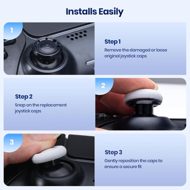 Detalle de 10pc NEWDERY thumb grip caps for PS5