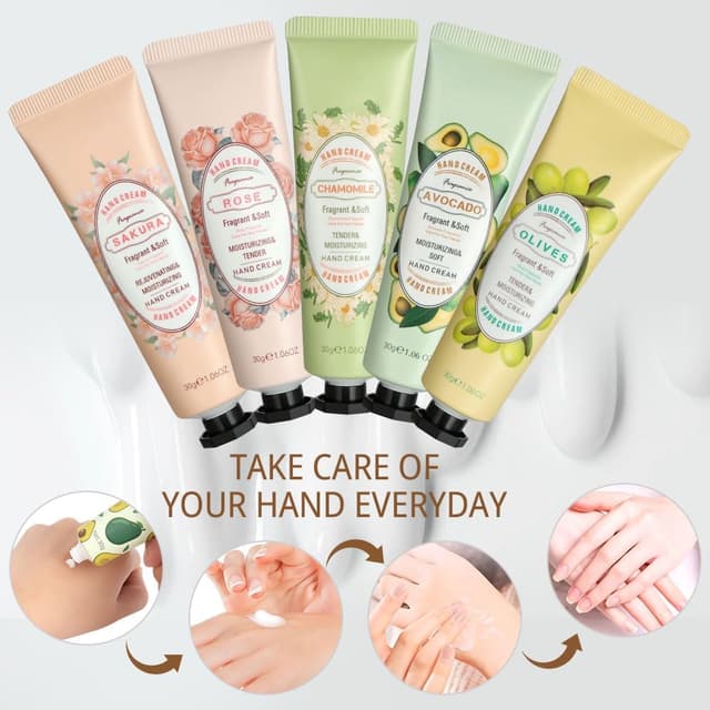 Detalle 2 de LOPHE Mini Crèmes pour les Mains (5 pcs) : crèmes hydratantes et réparatrices pour mains sèches