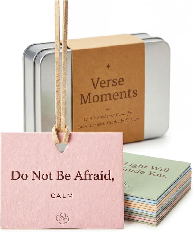 Detalle de Christian Gifts for Women Easter Basket Car Air Freshener Set (12) with Bible Verse Scripture Cards