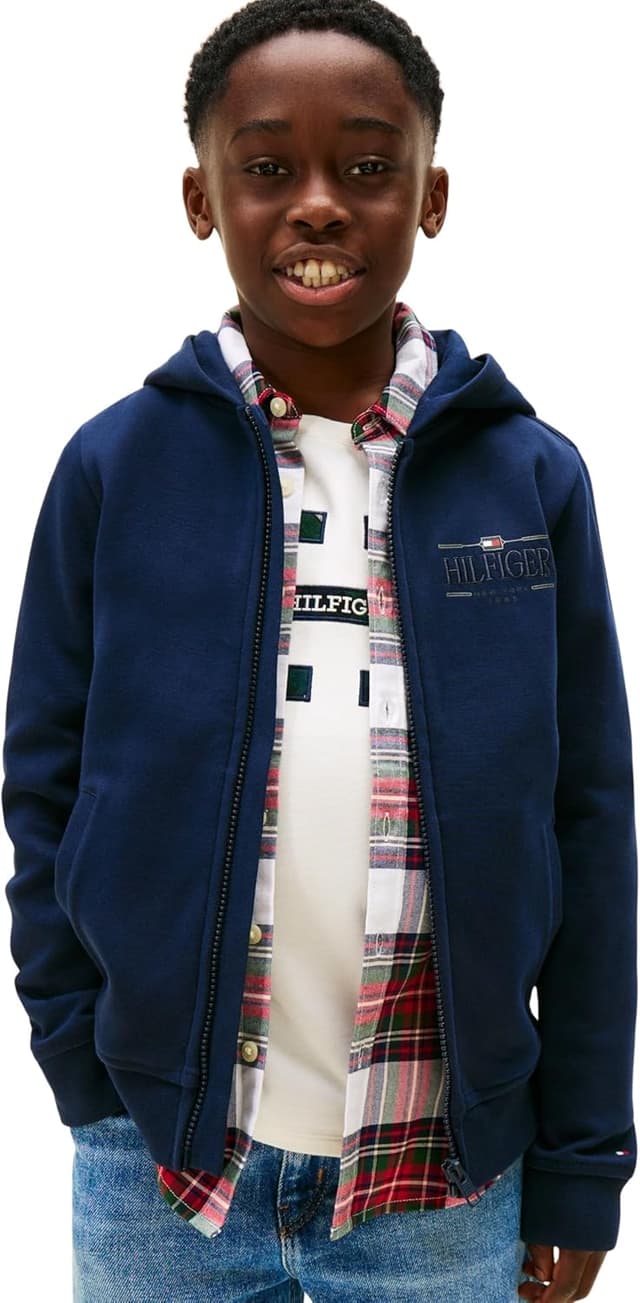 Imagen de Tommy Hilfiger Tommy Icons Zip Through Hoodie Felpa Bambini en OfertitasTOP