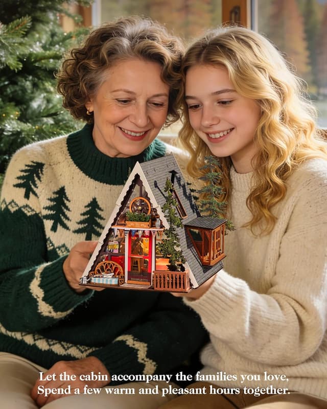 Thumbnail 2 de Rolife A-Frame Cabin Miniature Kit