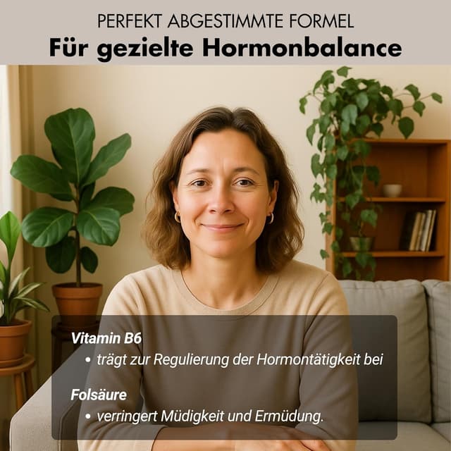 Detalle 2 de Wechseljahre Kapseln „Meno Balance“ – 180 Stück mit Yamswurzel-, Rotklee- und Baldrian-Extrakt