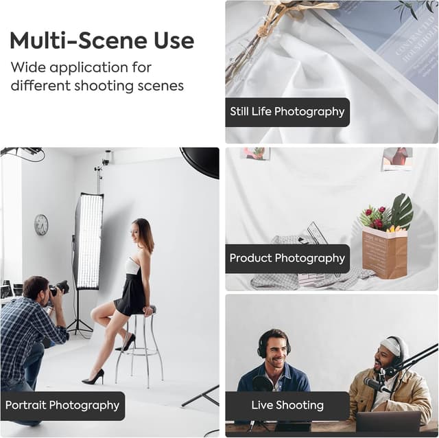 Thumbnail 4 de SEDGEWIN White Photography Backdrop 10x12.7ft