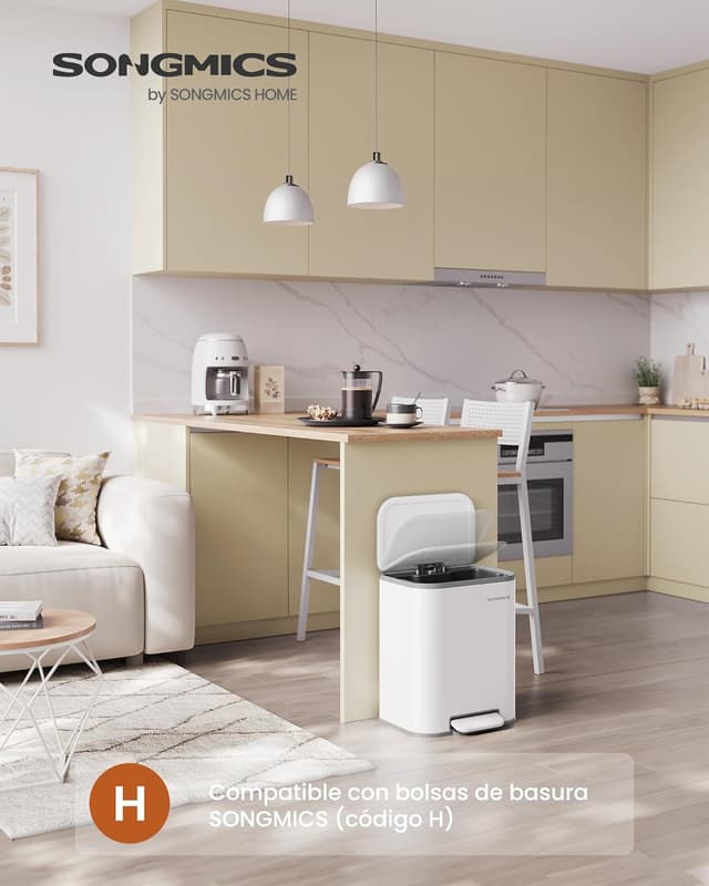 Thumbnail 2 de SONGMICS Cubo Basura 20 L LTB542W02