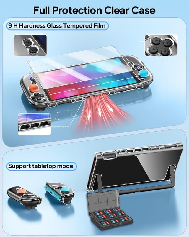 Thumbnail 4 de YUANHOT Familienzubehör 28‑in‑1 Set für Switch 2