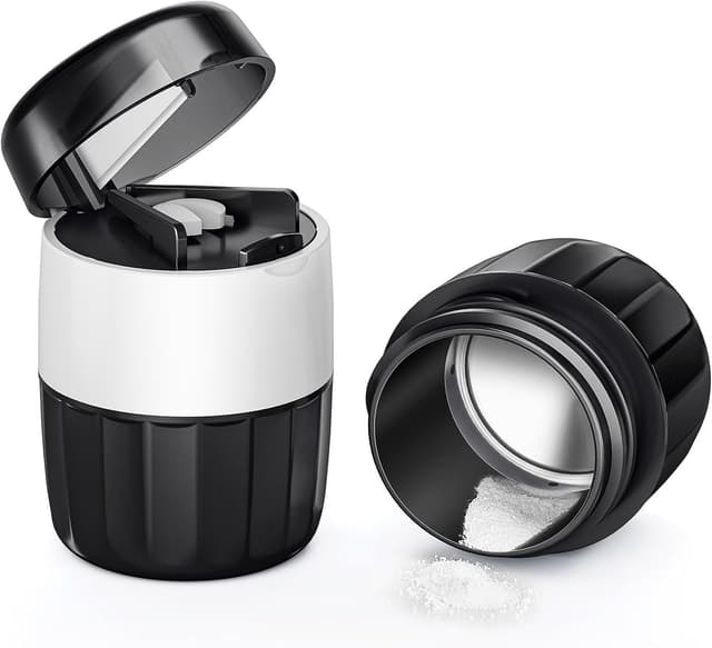 Detalle de 3-in-1 Tablettenmörser mit Tablettenschneider und Tablettenfach – Tabletten Zerkleinern, Teilen & Aufbewahren