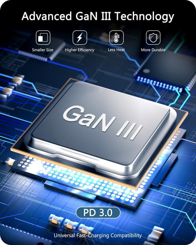 Thumbnail 3 de LENCENT Adaptador GAN 100W USB-C 4x C + USB-A