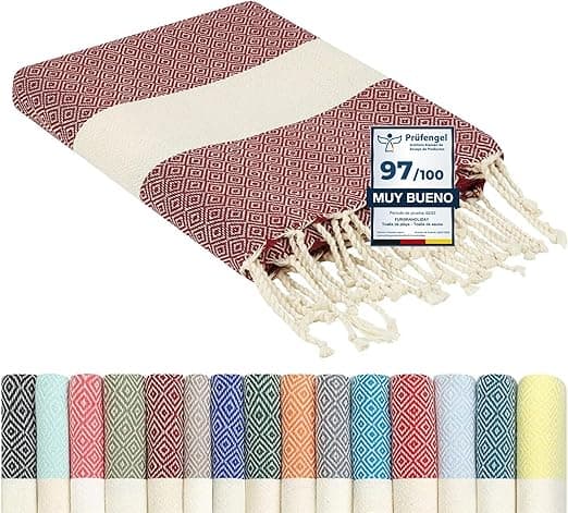 Imagen de Furora Holiday Toalla Playa Grande 🏖️ Algodón 100x200 cm en OfertitasTOP