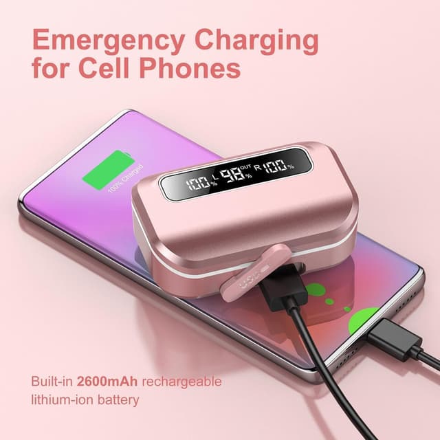 Detalle 2 de Lekaby Wireless Earbuds Bluetooth 5.3 128H