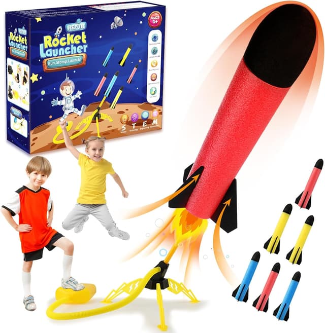 Imagen de REFUN Rocket Launcher 6 rockets toy 🚀 en OfertitasTOP