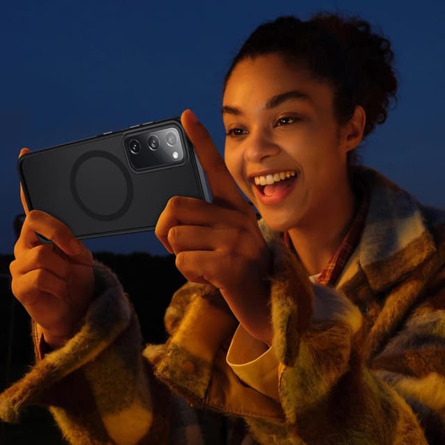 Detalle 2 de Coque magnétique XTCASE pour Samsung Galaxy S20 FE 5G/4G compatible MagSafe, dos translucide mat