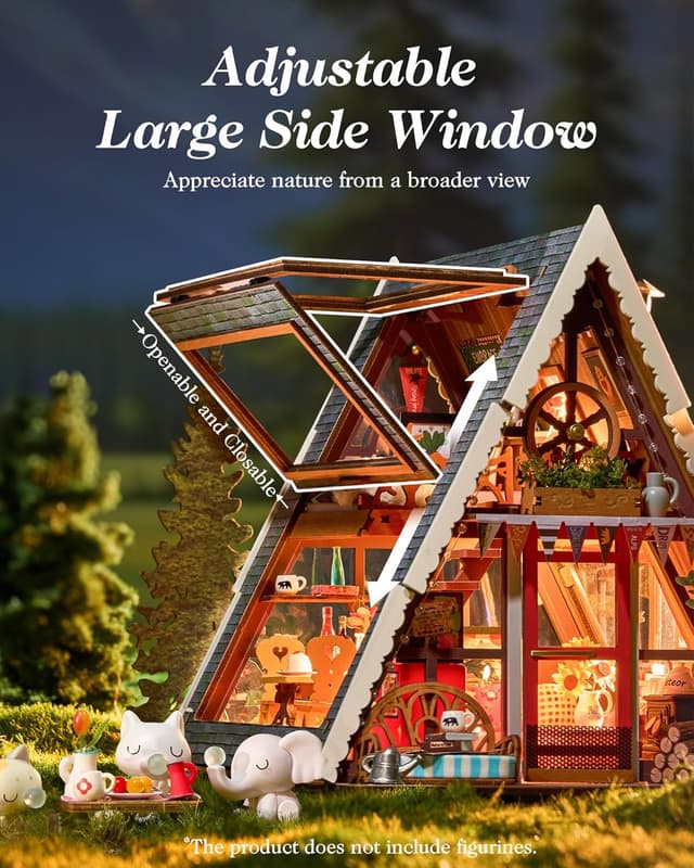 Thumbnail 5 de Rolife A-Frame Cabin Miniature Kit